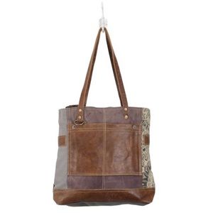 Myra Bags Side Floral Print Canvas Tote